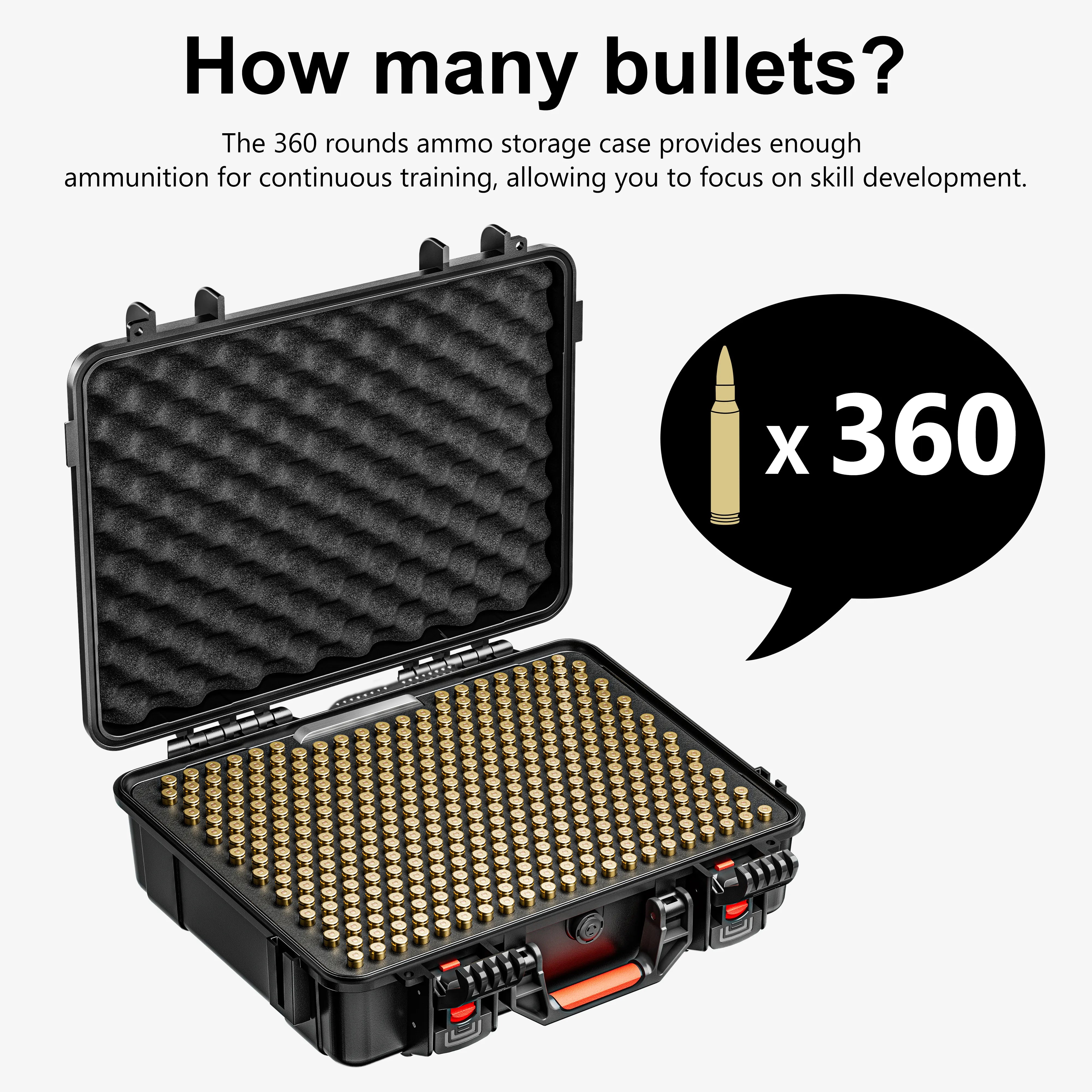 16" 7.62mm Ammo Storage Case 362 Round
