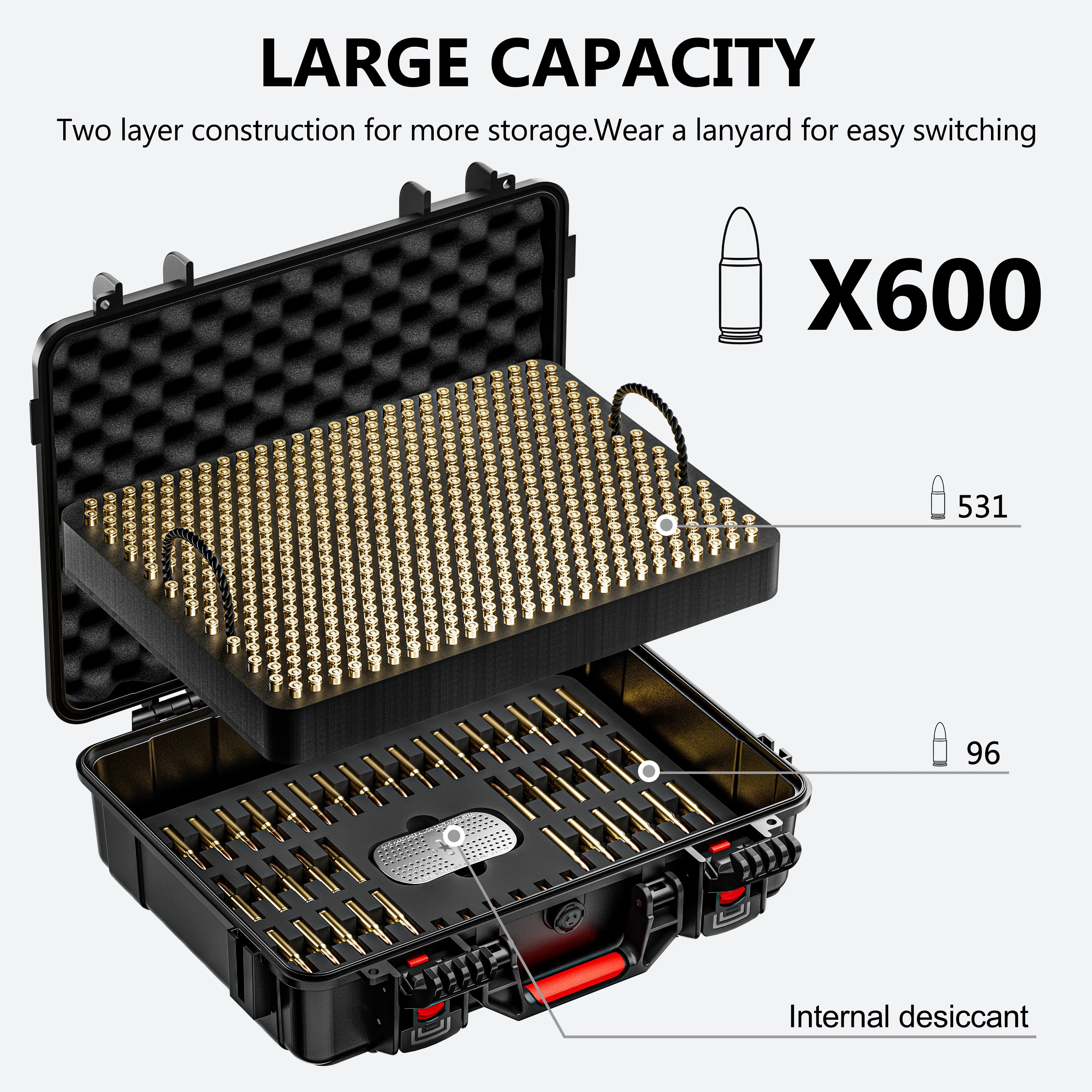 16" 5.56 Storage Case 600 Round