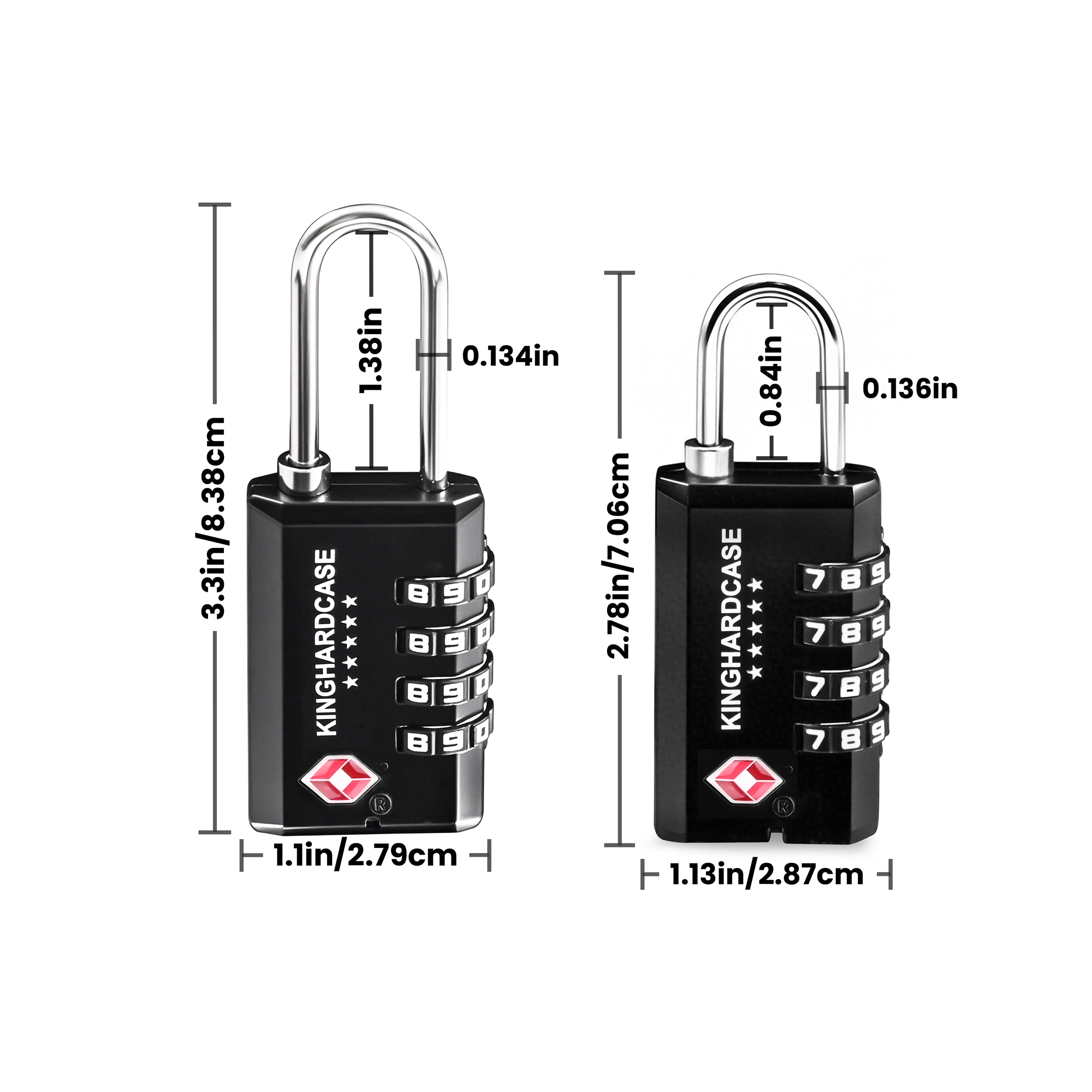 Long and Short Combination Lock Set