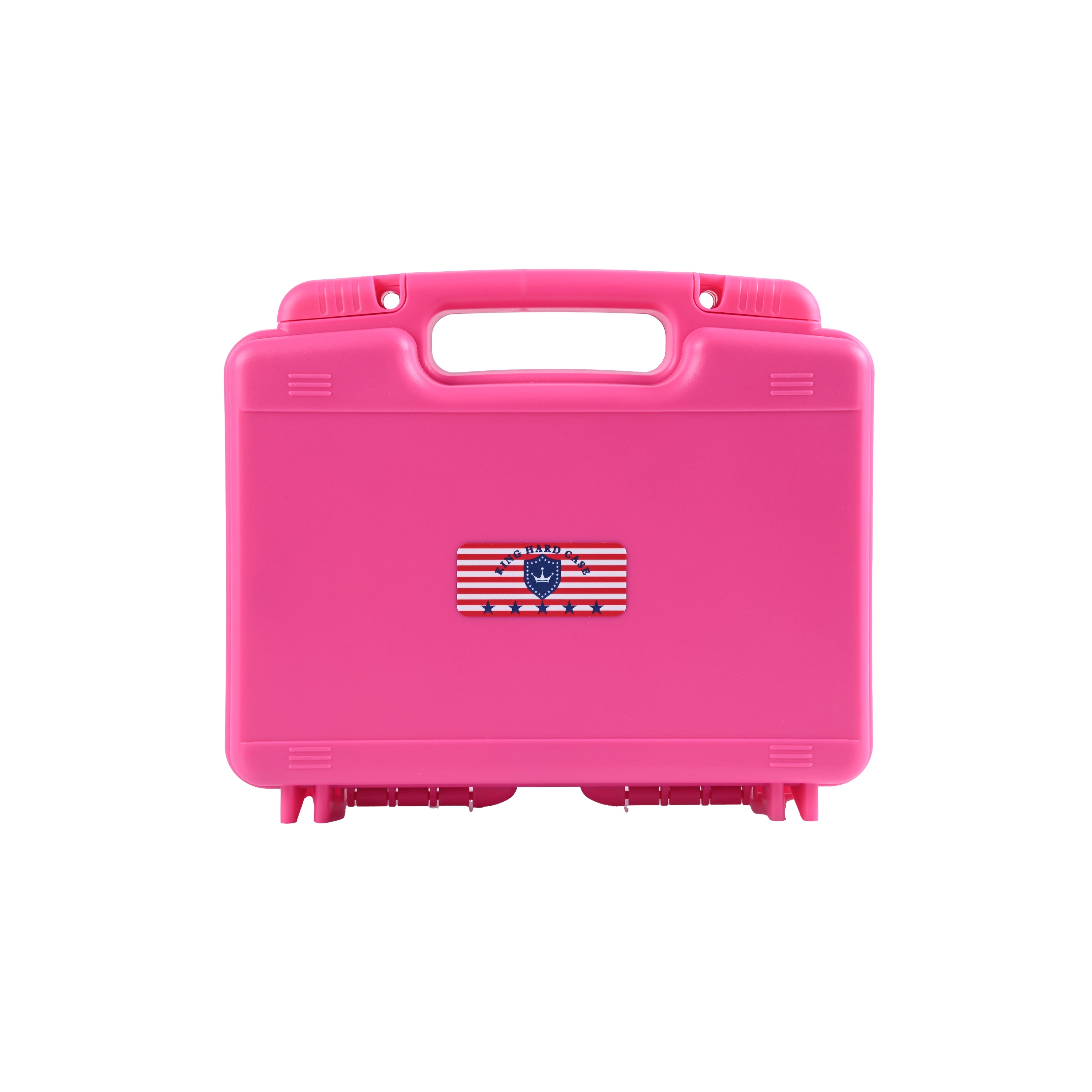 Pink lightweight waterproof weapon case designed for compact 9mm ammo storage.