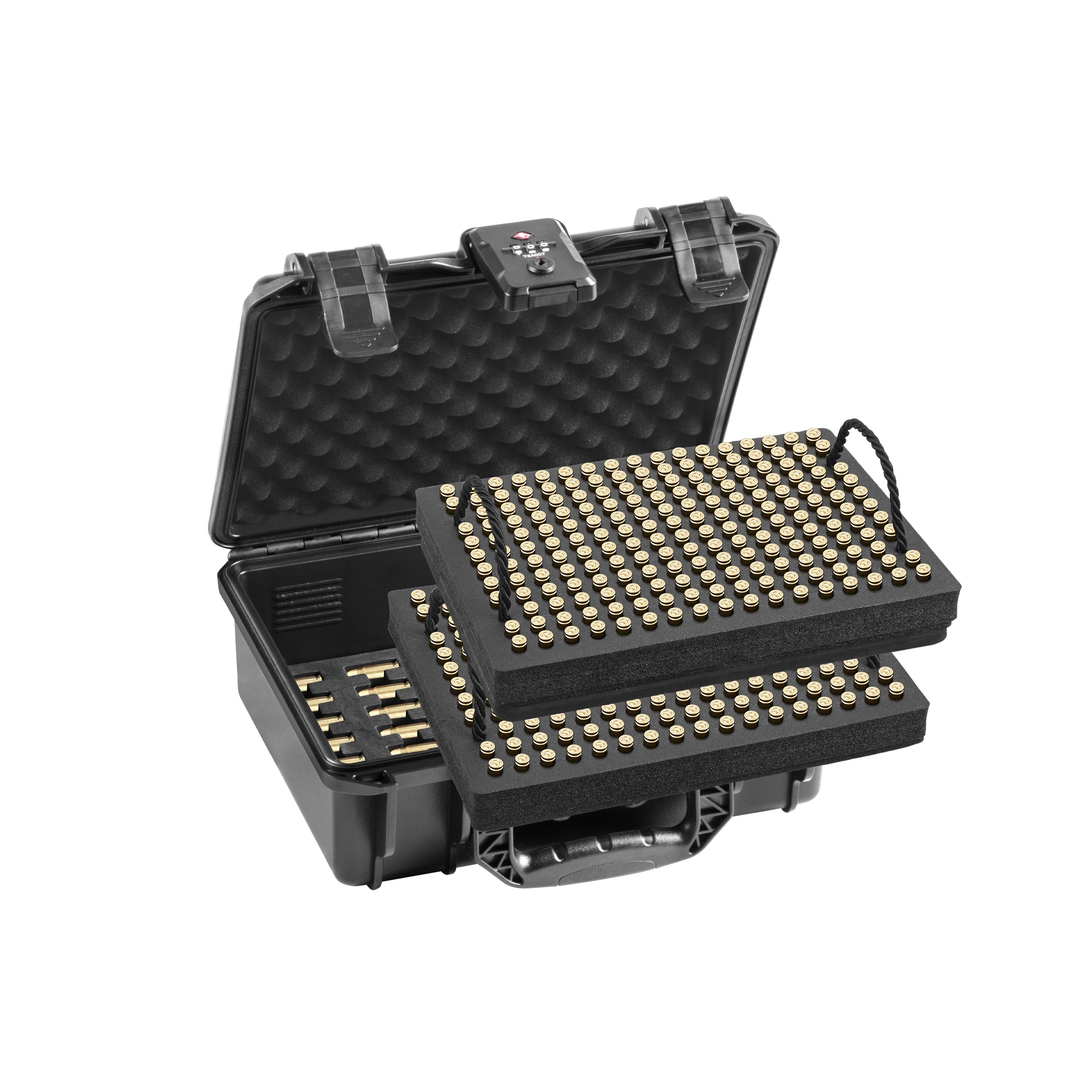 11" 9mm Bullet TSA Lock Storage Case 450 Rounds