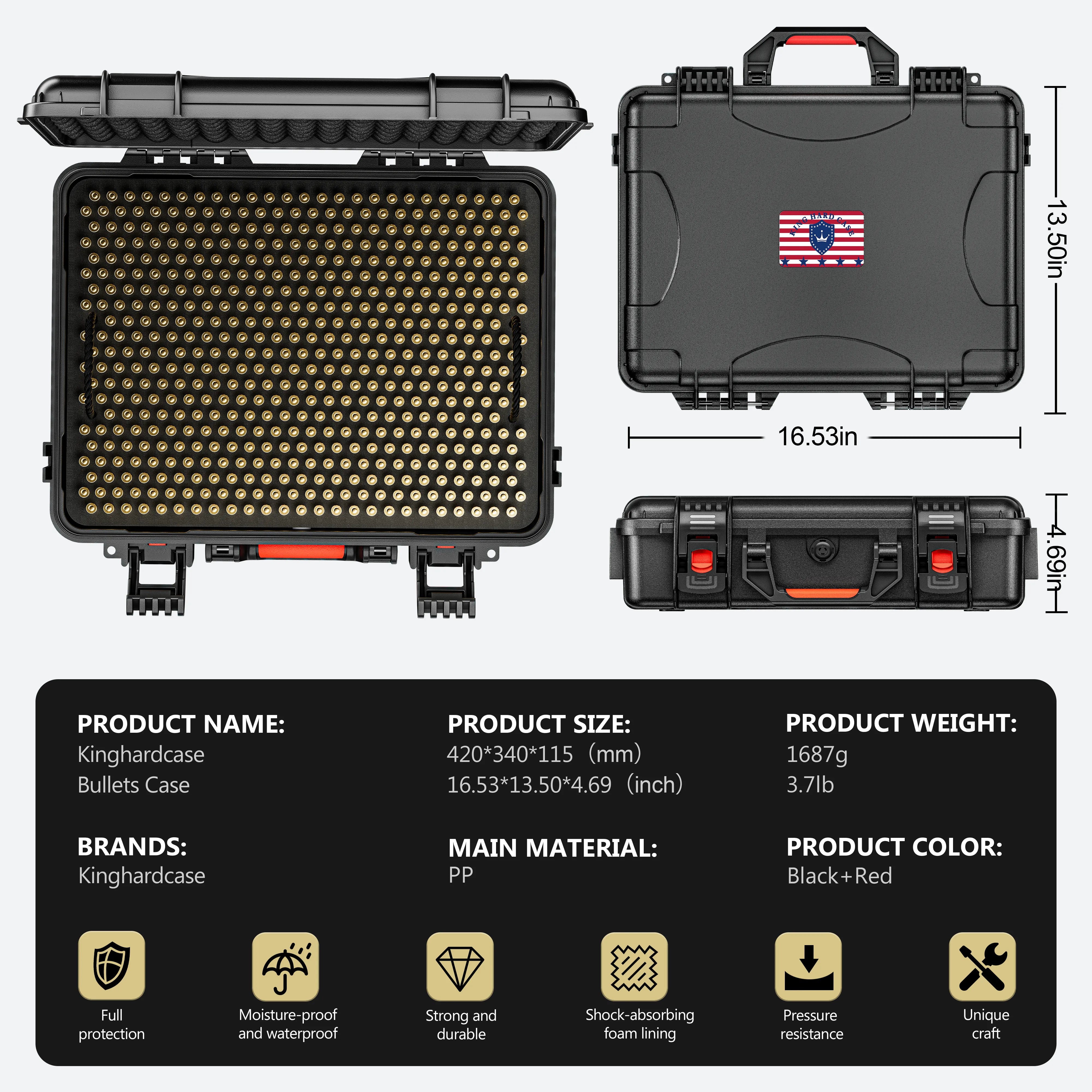 16" 5.56 Storage Case 600 Round
