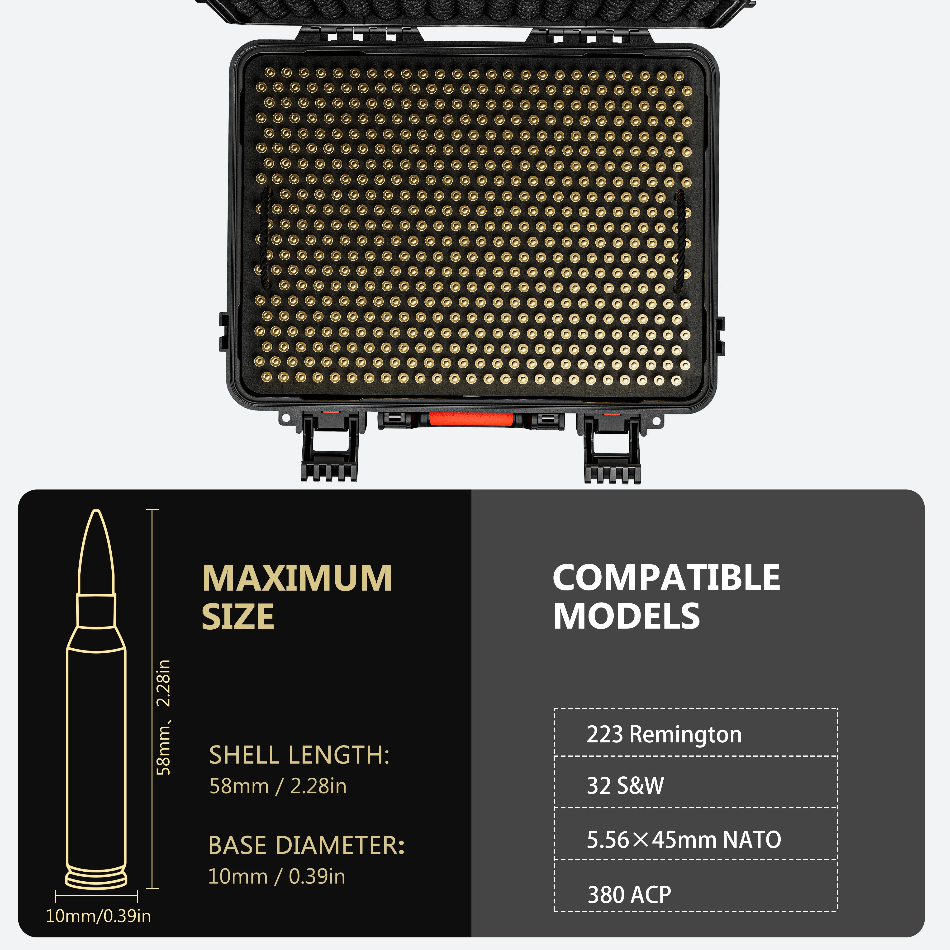 16" 5.56 Storage Case 600 Round