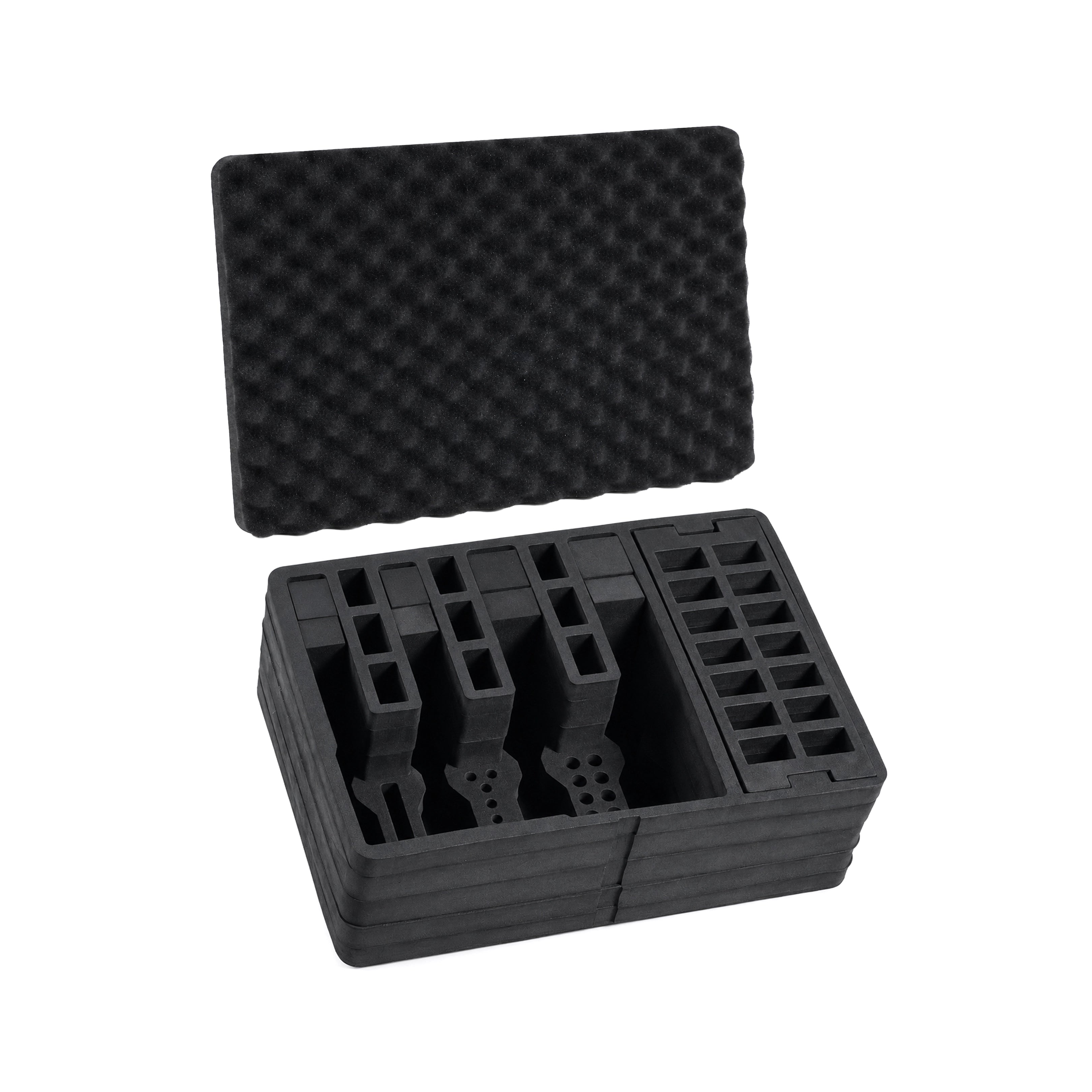 16" 5 Pistol Case & 21 Magazines– Pre-Cut Muti-Storage Case With TSA Lock