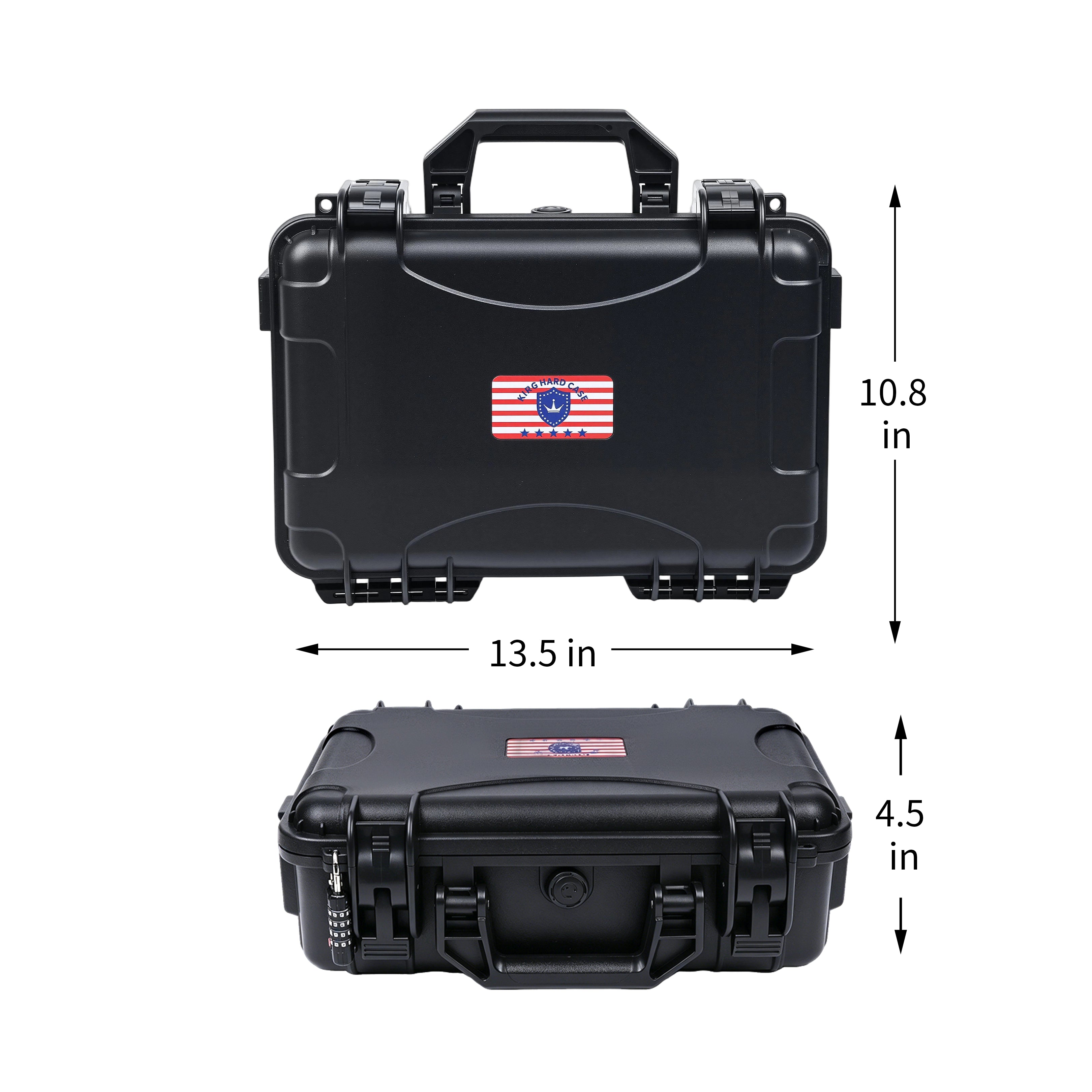 13" Customizable Tactical Revolver Hard Case
