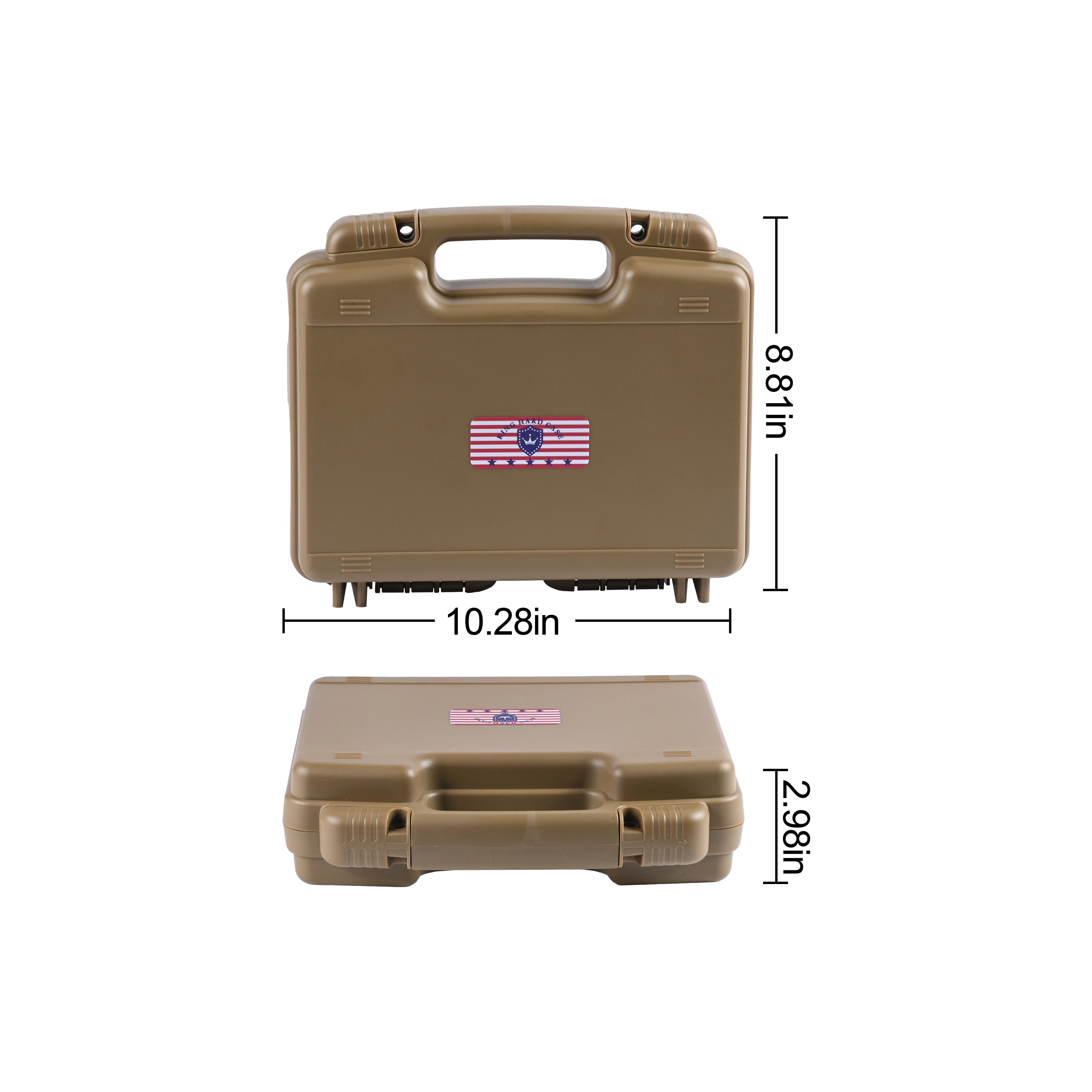 Enjoy hassle-free transportation with a waterproof weapon case designed to fit conveniently into your luggage.