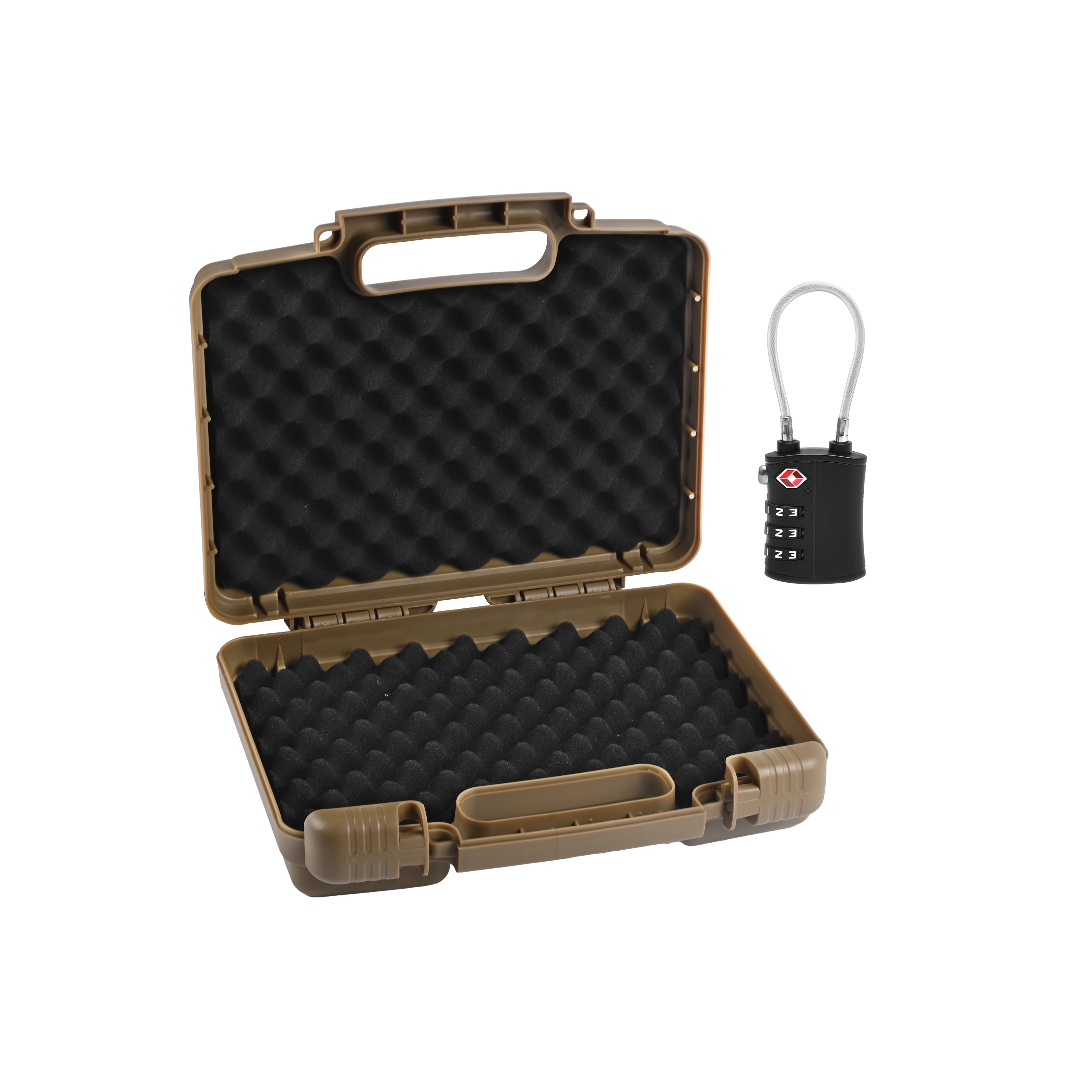 Utilize the dual lock hole design to add your preferred locks, enhancing the safety of your waterproof weapon case.